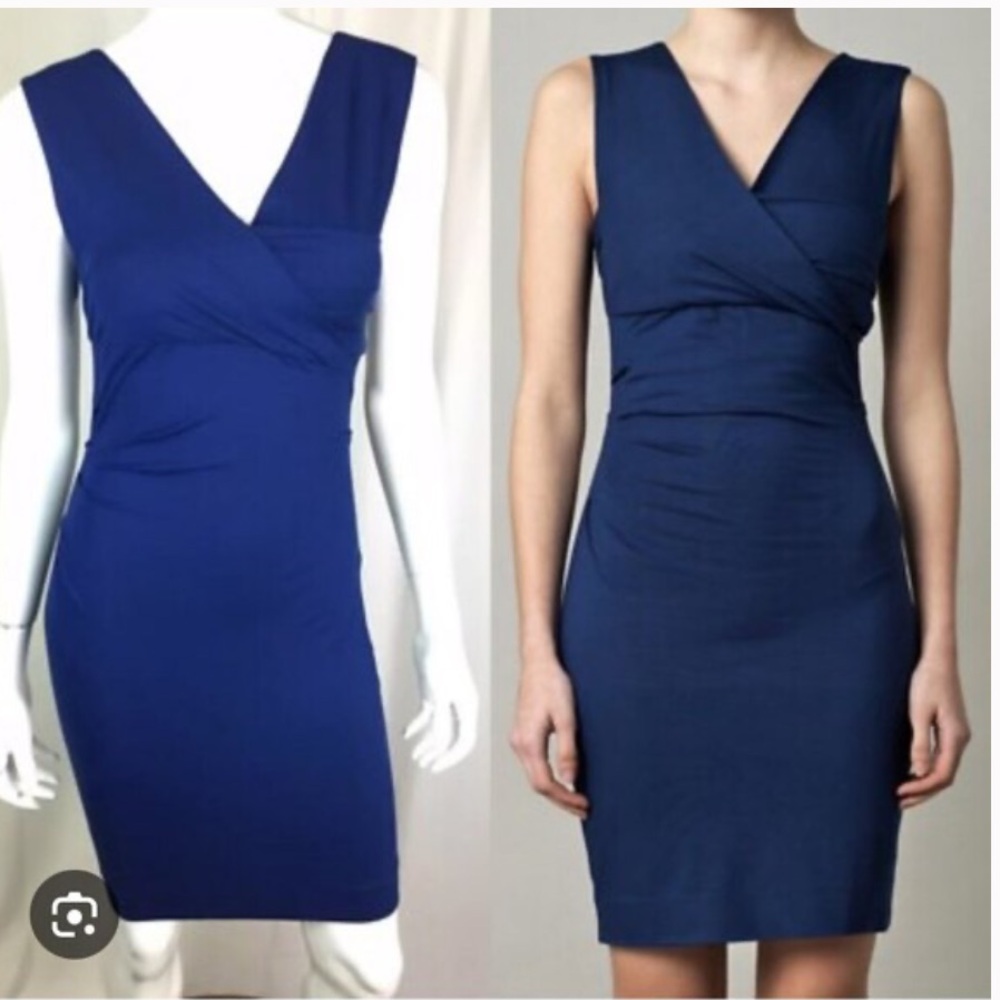 Diane Von Furstenberg Blue Dress Size Small
